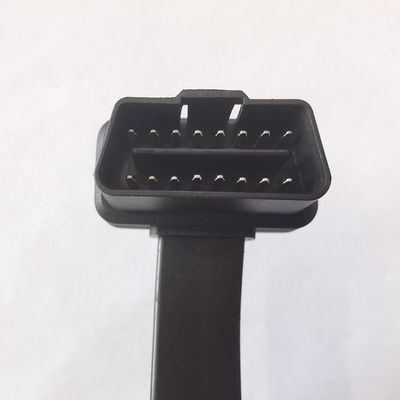 Flat GPS Cable 16 Pin Obd J1962 , Male To Dual Female Obd2 Scan Cable