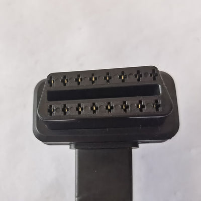 Flat GPS Cable 16 Pin Obd J1962 , Male To Dual Female Obd2 Scan Cable