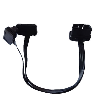 รถยนต์ชายกับหญิงคู่ OBD2 Y สายต่อข้อศอกเส้นก๋วยเตี๋ยวแบนบาง