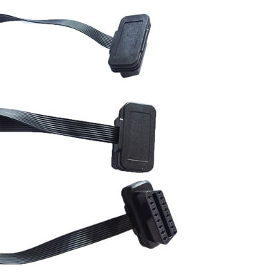 รถยนต์ชายกับหญิงคู่ OBD2 Y สายต่อข้อศอกเส้นก๋วยเตี๋ยวแบนบาง