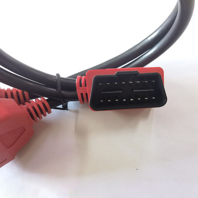 Red Connector Automotive Electrical Cables 16 Pin Male To 2 Pin Female PVC Material