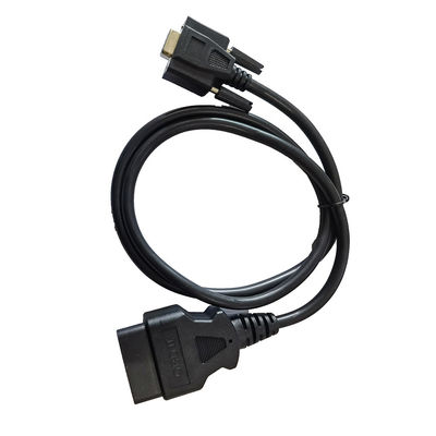 9 Pin Db9 OBD GPS Cable 12V 24V With Male To Female Connector
