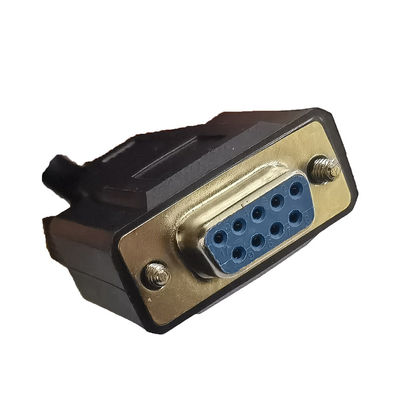 Diagnostyka samochodowa przedłużacz OBD2 męski na 9-pinowy żeński adapter w kolorze czarnym