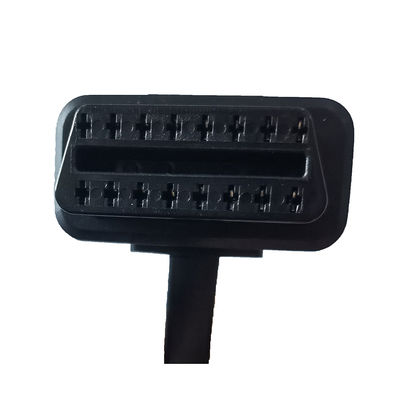 แบน 100 ซม. OBD2 OBD Extender สายเคเบิลชายกับหญิงสำหรับอุตสาหกรรมยานยนต์