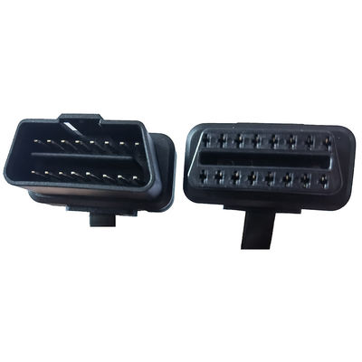 แบน 100 ซม. OBD2 OBD Extender สายเคเบิลชายกับหญิงสำหรับอุตสาหกรรมยานยนต์