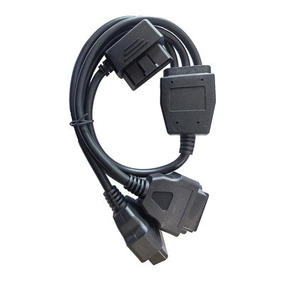 3女性延長へのデータOBD OBD2 Yケーブル16 Pin 1の男性の肘
