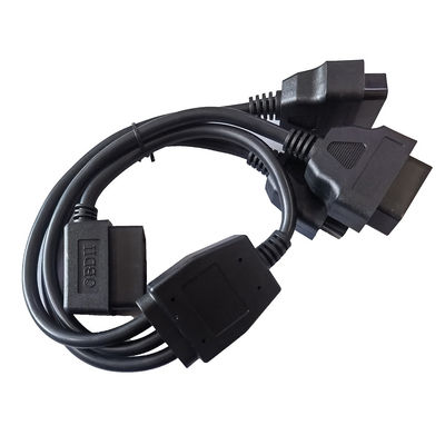 3女性延長へのデータOBD OBD2 Yケーブル16 Pin 1の男性の肘