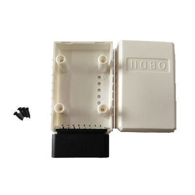 Male 16 Pin OBD2 Scanner Connector Case , Practical Diagnostic Plug In Car
