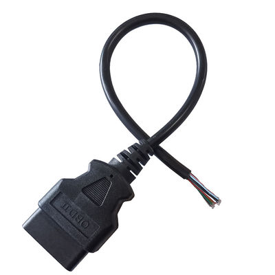 cable de interfaz de 12V 24V OBD2, hembra del alto rendimiento para abrir el cable
