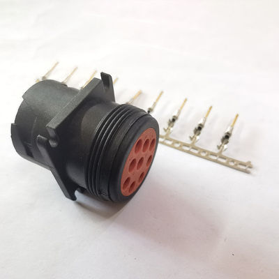 9 conector macho preto do cabo de extensão de Pin Deutsch J1939 para o caminhão resistente