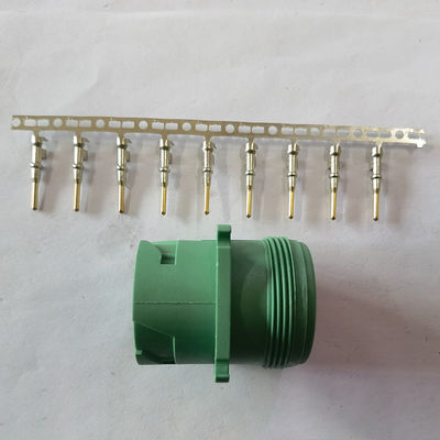 Hijau OBD Port J1939 Kabel Ekstensi Pin Padat 16 18AWG Tahan Lama