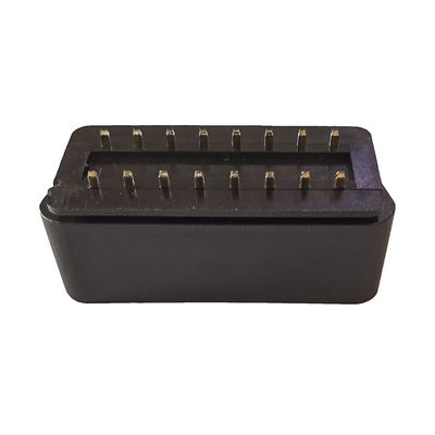 Automobile 24V OBD Car Connector Durable 16 Pin PA66 Brass Material