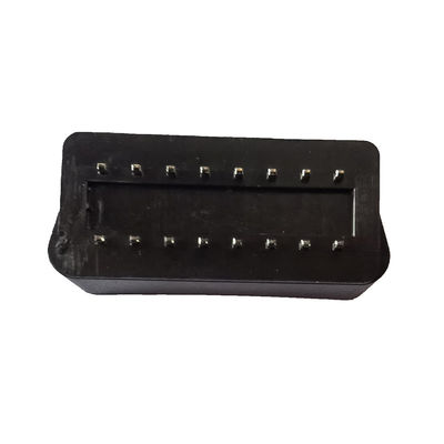 Automobile 24V OBD Car Connector Durable 16 Pin PA66 Brass Material