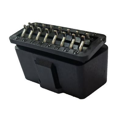 OEM OBD J1962 Diagnostic Connector Folded Male 16 Pin PA66 Brass Material