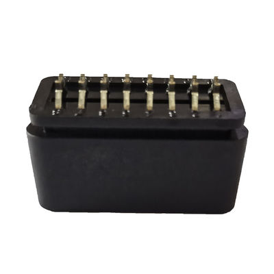 OEM OBD J1962 Diagnostic Connector Folded Male 16 Pin PA66 Brass Material