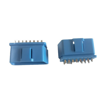 Male Durable Car OBD2 Port Connector ABS Brass Material Compatible