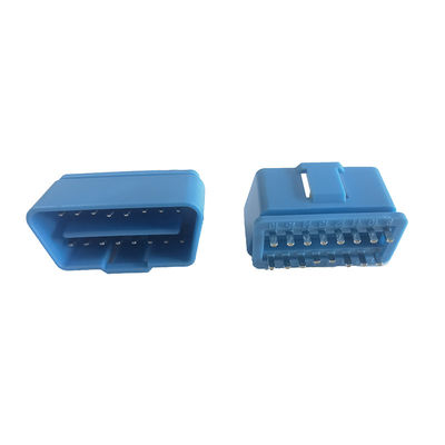 Male Durable Car OBD2 Port Connector ABS Brass Material Compatible
