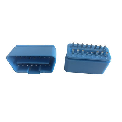 Male Durable Car OBD2 Port Connector ABS Brass Material Compatible