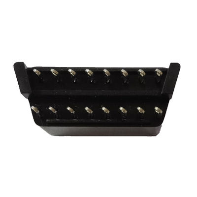 OBDII Female OBD Car Connector Black color Multipurpose 12V 24V