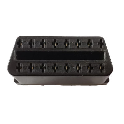 OBDII Female OBD Car Connector Black color Multipurpose 12V 24V