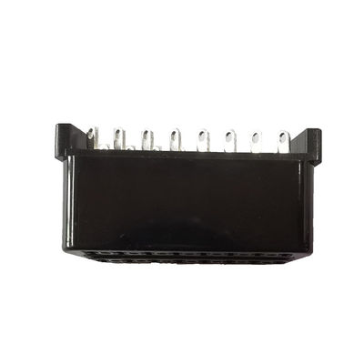 OBDII Female OBD Car Connector Black color Multipurpose 12V 24V