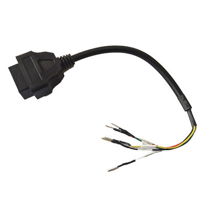 สายเคเบิล OBD สำหรับรถจักรยานยนต์ที่ใช้งานได้จริง ODM 12W-24W สำหรับการวินิจฉัยรถบรรทุก