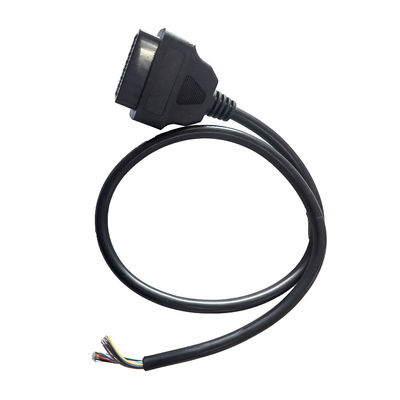 12V 24V OBD2 Open Cable Female To Opening End PVC PE Material