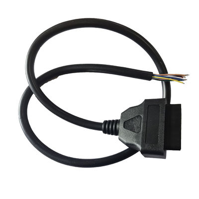 12V 24V OBD2 Open Cable Female To Opening End PVC PE Material