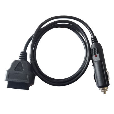 Pin женское OBD2 кабеля 16 расширения OBDII диагностический к переходнику сигареты более светлому