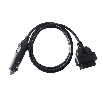 Pin женское OBD2 кабеля 16 расширения OBDII диагностический к переходнику сигареты более светлому