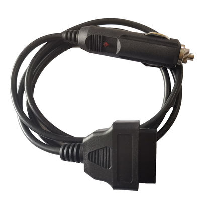 Pin женское OBD2 кабеля 16 расширения OBDII диагностический к переходнику сигареты более светлому