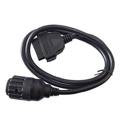 12V 24V OBD2 شاحنة تشخيص الكابلات 10 دبوس محول لصناعات السيارات