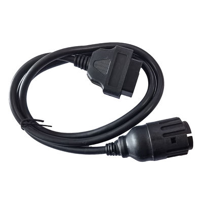 12V 24V OBD2 شاحنة تشخيص الكابلات 10 دبوس محول لصناعات السيارات