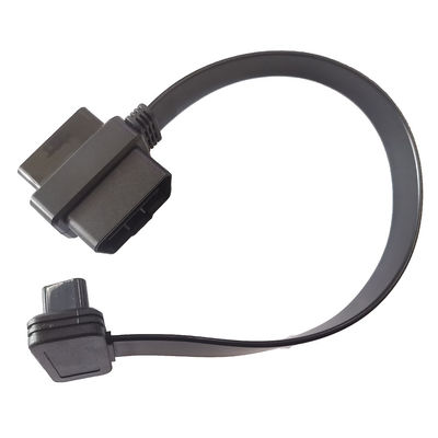 Length 30CM Female OBD Splitter Cable , T Shaped OBD Extension Cord