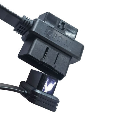 Length 30CM Female OBD Splitter Cable , T Shaped OBD Extension Cord
