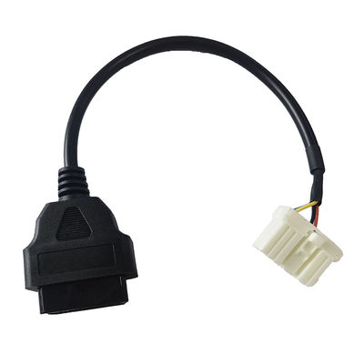ABS PVC OBD2 Connector Cable 12 Pin Male Female For Car Diagnostic