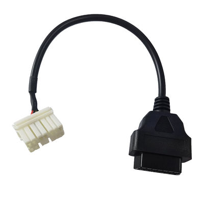 ABS PVC OBD2 Connector Cable 12 Pin Male Female For Car Diagnostic