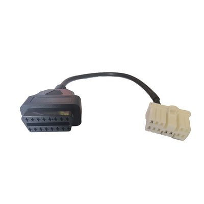 ABS PVC OBD2 Connector Cable 12 Pin Male Female For Car Diagnostic