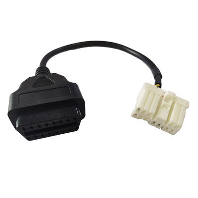 ABS PVC OBD2 Connector Cable 12 Pin Male Female For Car Diagnostic