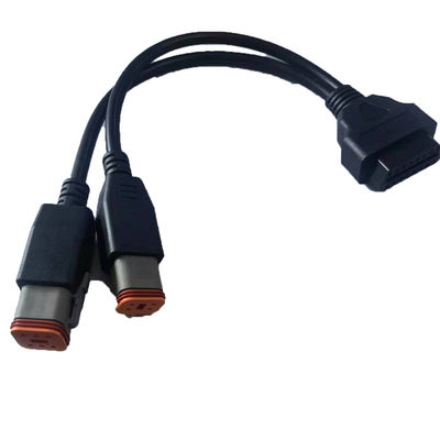 Harleyのオートバイのための4PIN 6PINへの互換性があるOBD2 Yケーブルの女性