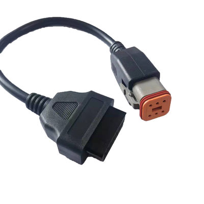 Female To 6 Pin Motorcycle OBD Cable Durable With Diagnostic Connector