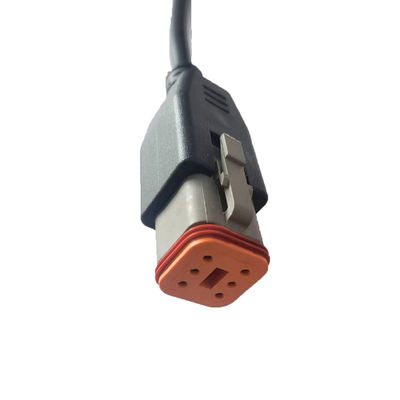 Female To 6 Pin Motorcycle OBD Cable Durable With Diagnostic Connector