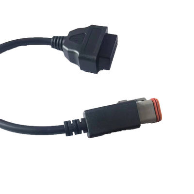 Female To 6 Pin Motorcycle OBD Cable Durable With Diagnostic Connector