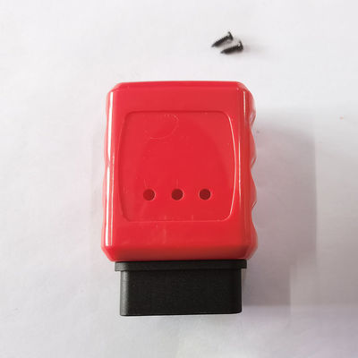 स्थिर लाल OBD कार एडाप्टर, बेंट पिन मोटरसाइकिल OBD2 एडाप्टर