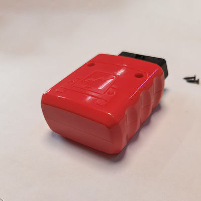 स्थिर लाल OBD कार एडाप्टर, बेंट पिन मोटरसाइकिल OBD2 एडाप्टर