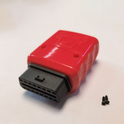 स्थिर लाल OBD कार एडाप्टर, बेंट पिन मोटरसाइकिल OBD2 एडाप्टर