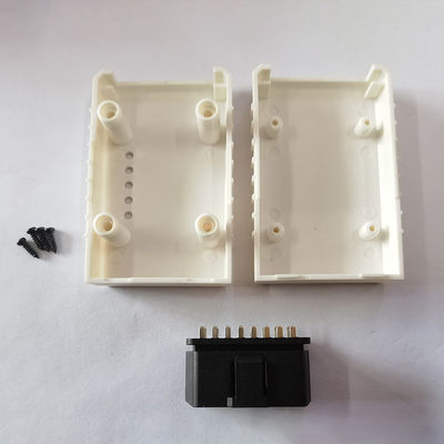 Automotive OBD2 Male Connector Housing 327 White Color Practical