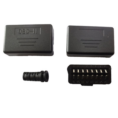 16 Pin OBD2 Plug Adapter Male Plug J1962 Buckle Housing With Wire Exit Hole