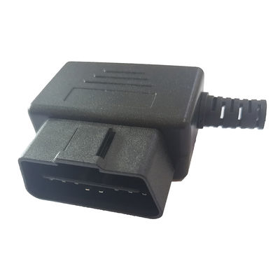 16 Pin OBD2 Plug Adapter Male Plug J1962 Buckle Housing With Wire Exit Hole