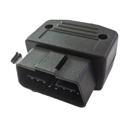 Practical Car Scanner Adapter , Black OBD2 Male Head With Half Moon Housing